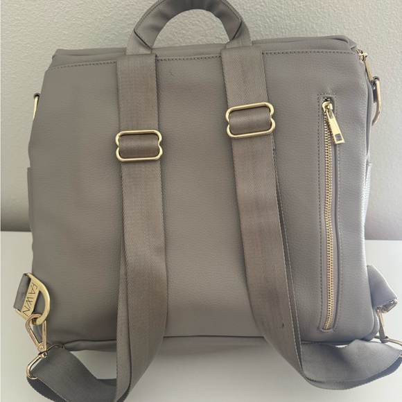 Fawn Designs diaper bag in Pebble